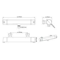 SCH TTE Thermostatic Shower Mixer VITA Chrome