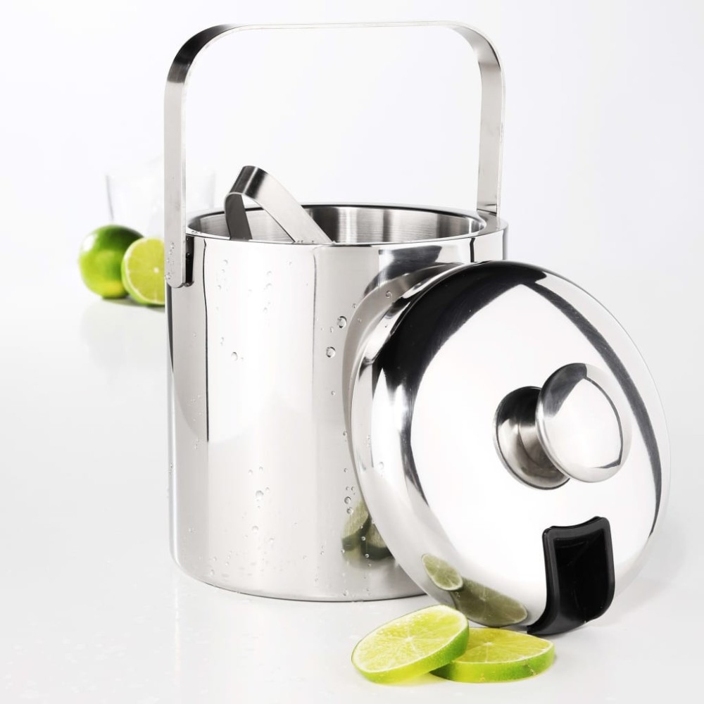 HI Ice Bucket with Lid and Tongs