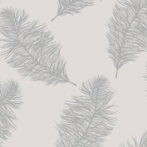 DUTCH WALLCOVERINGS Tapete Fawning Feather Grau und Rotgolden