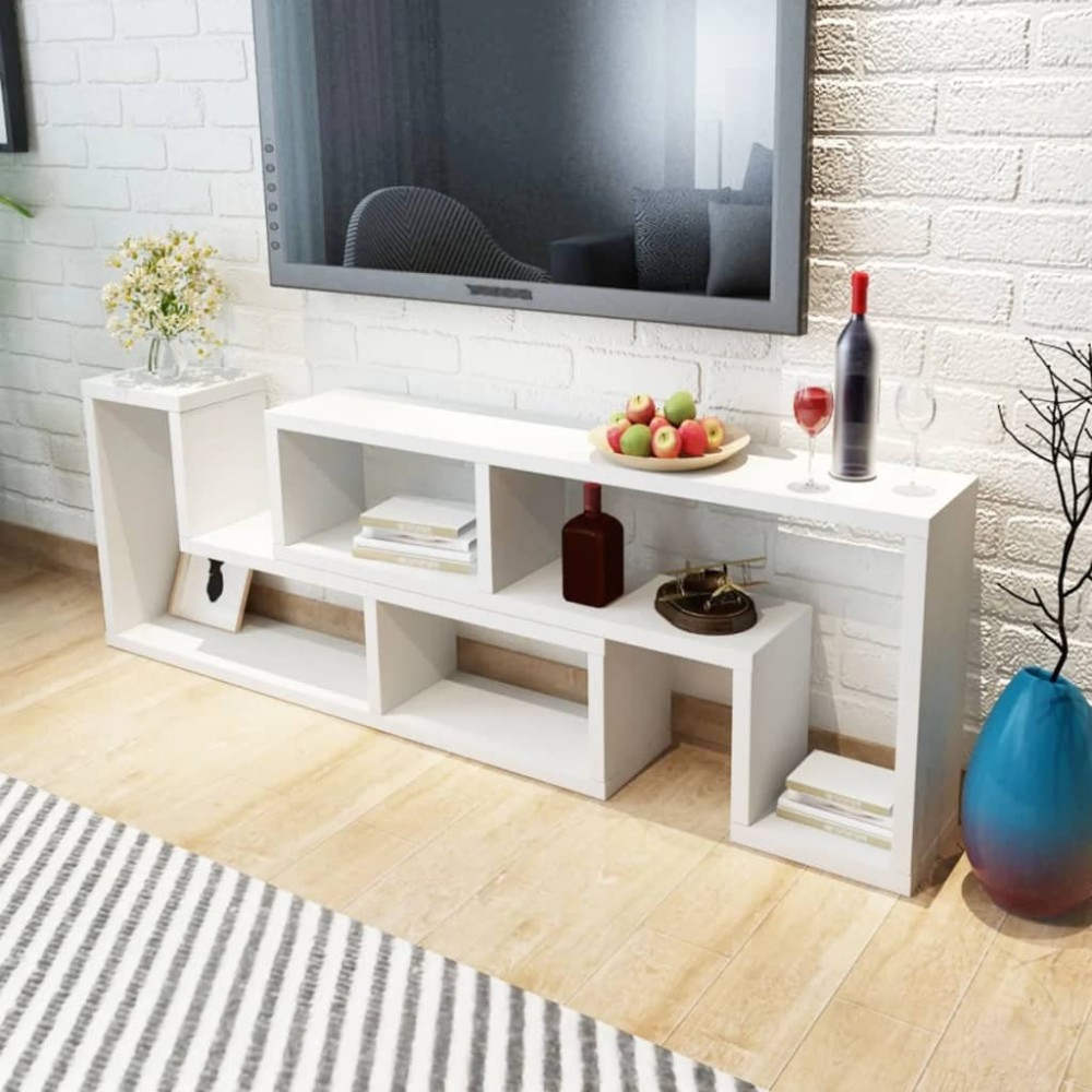 Fernsehschrank doppelt L-förmig Eiche