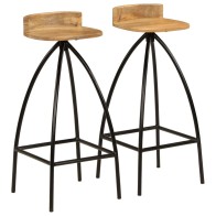 Bar Chairs 2 pcs Solid...