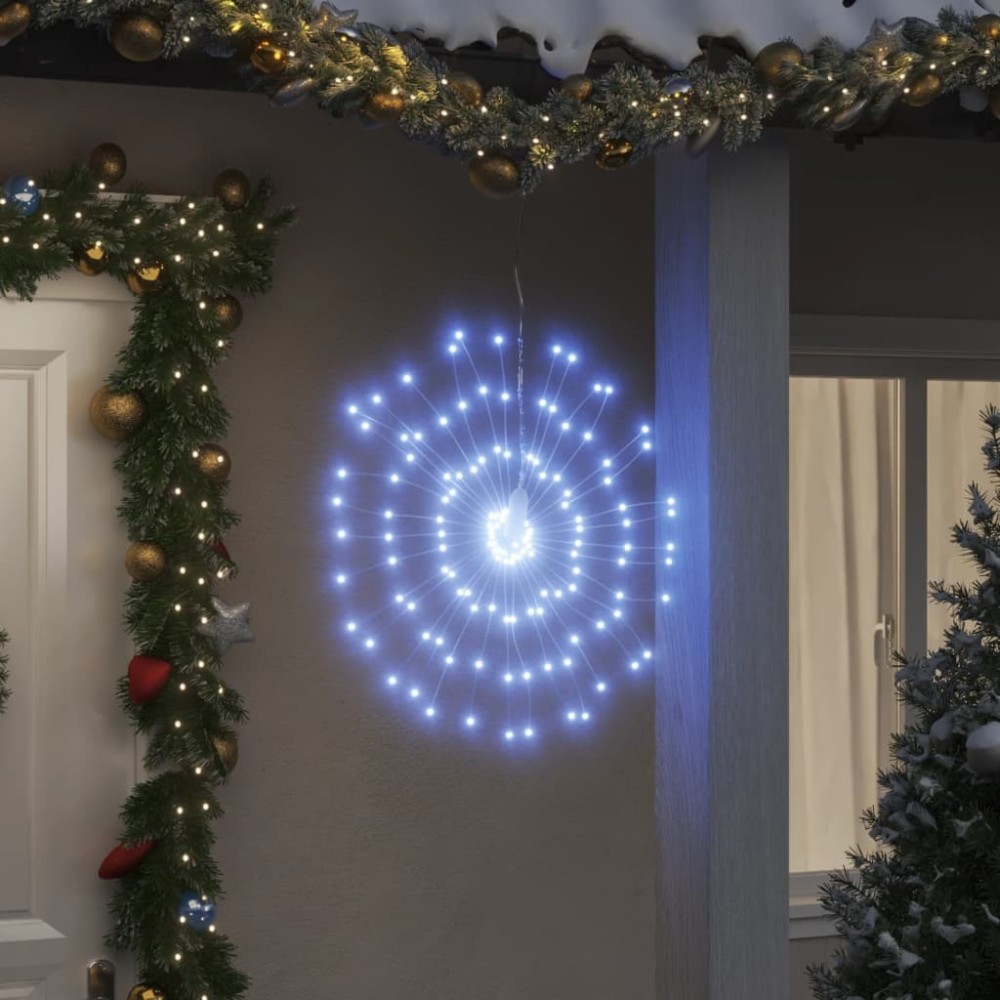 Christmas Starburst Lights 140 LEDs 2 pcs Multicolour 17 cm