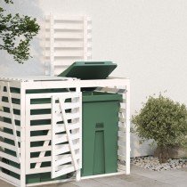 Wheelie Bin Storage Black 84x90x128.5 cm Solid Wood Pine