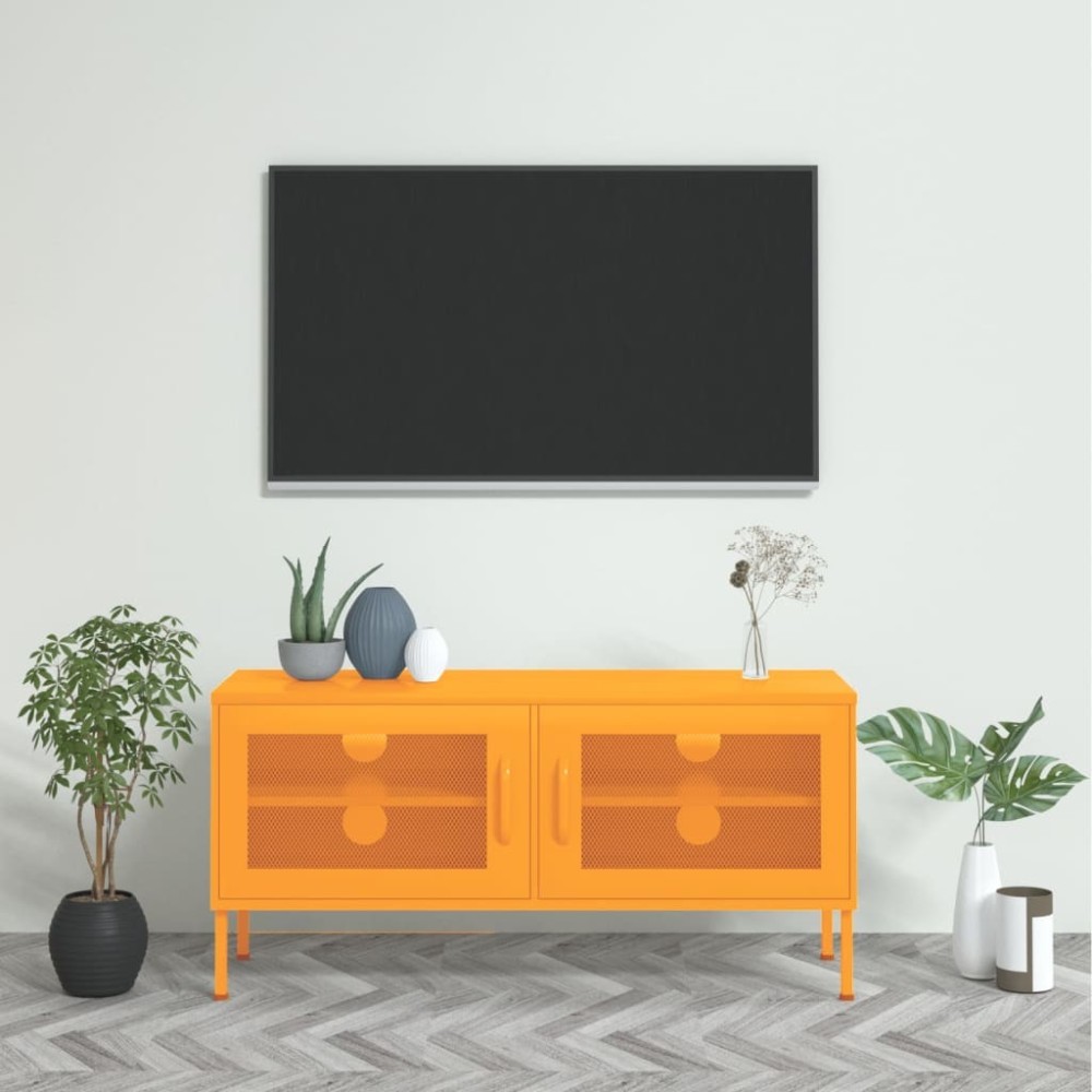 TV Cabinet Olive Green 105x35x50 cm Steel