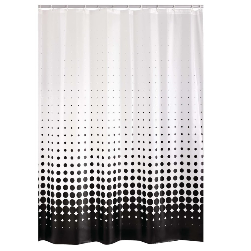 RIDDER Shower Curtain Vinyl Black