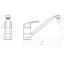 SCH TTE Sink Mixer TASSONI Low Pressure Chrome