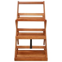 3-Tier Plant Stand 50x63x80 cm Solid Acacia Wood