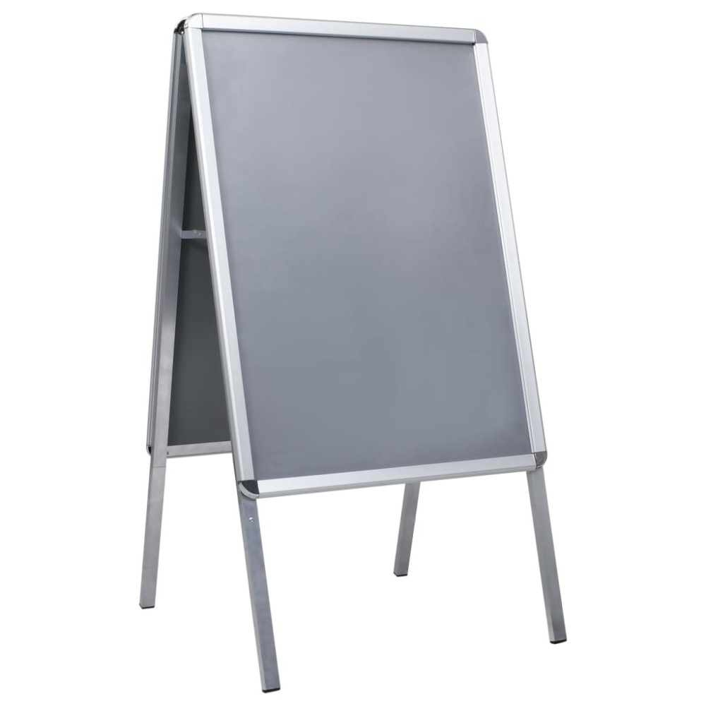 A1 Customer Stopper Poster Stand with Header Aluminium