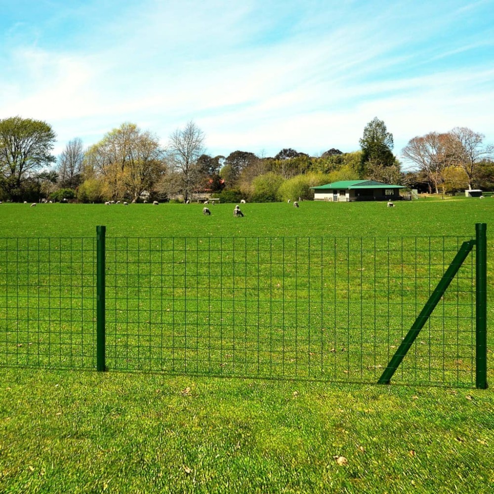 Euro Fence Steel 25x1.5 m Green