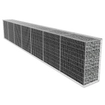 Gabion Wall with Cover Galvanised Steel 600x50x200 cm