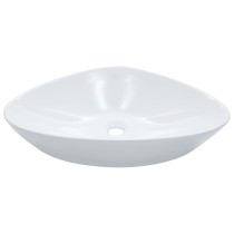 Wash Basin 58.5x39x14 cm Ceramic Black