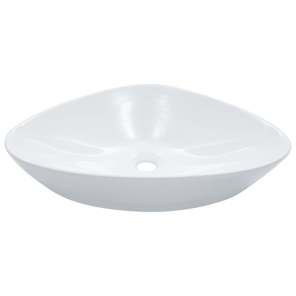 Wash Basin 58.5x39x14 cm Ceramic Black
