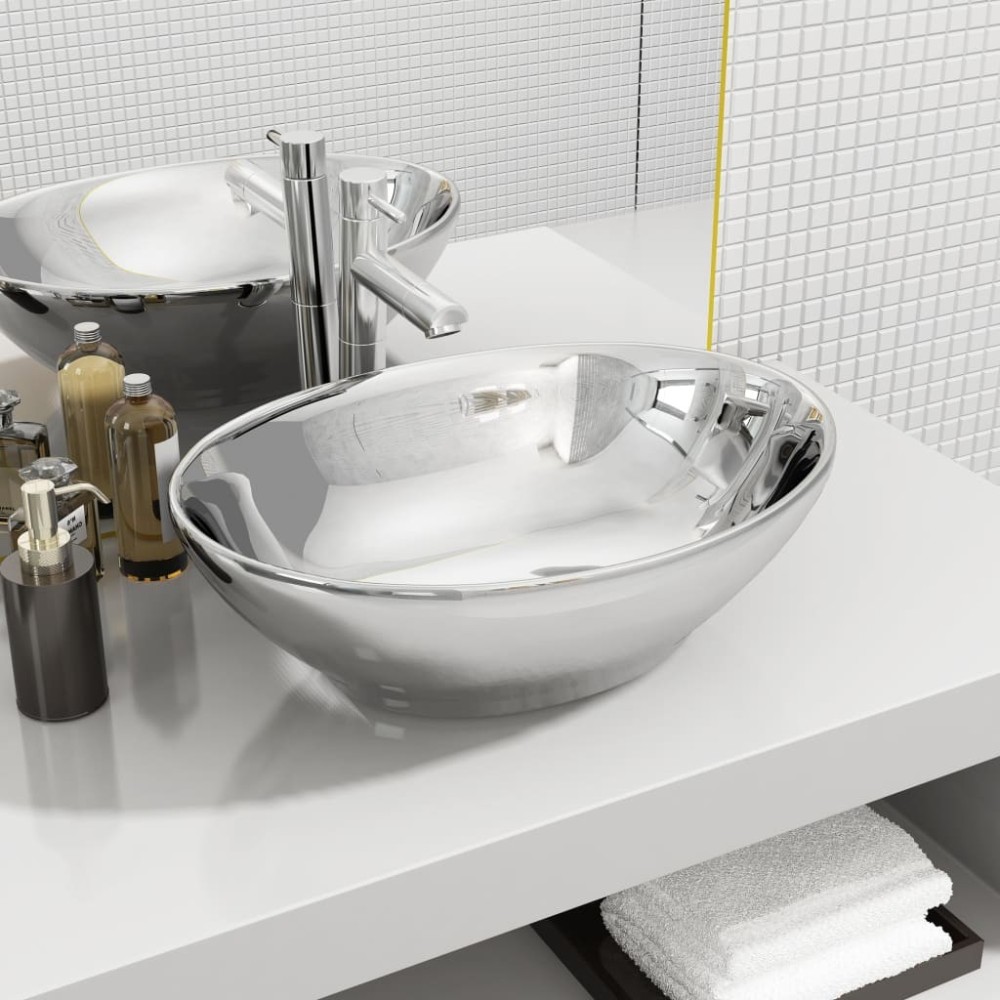 Wash Basin 40x33x13.5 cm Ceramic Gold