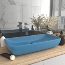 Luxury Basin Rectangular Matt Light Green 71x38 cm Ceramic