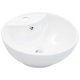 Wash Basin with Overflow 46.5x18 cm Ceramic White
