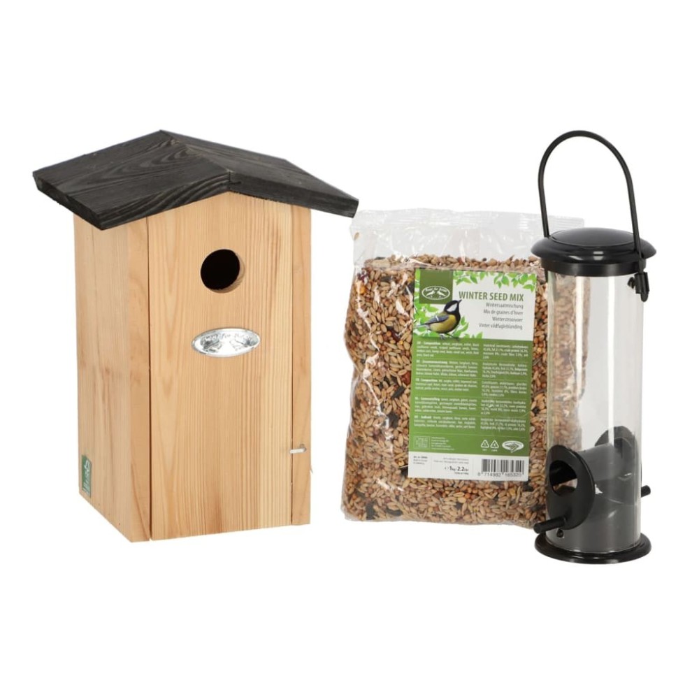 Esschert Design Complete Great Tit Bird Feeder Set