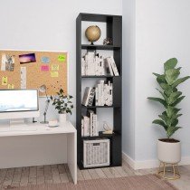 Bücherregal/Raumteiler Weiß 45x24x159 cm Holzwerkstoff