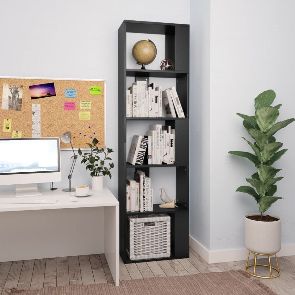 Bücherregal/Raumteiler Weiß 45x24x159 cm Holzwerkstoff