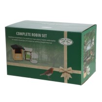 Esschert Design Complete Robin Bird Feeder Set