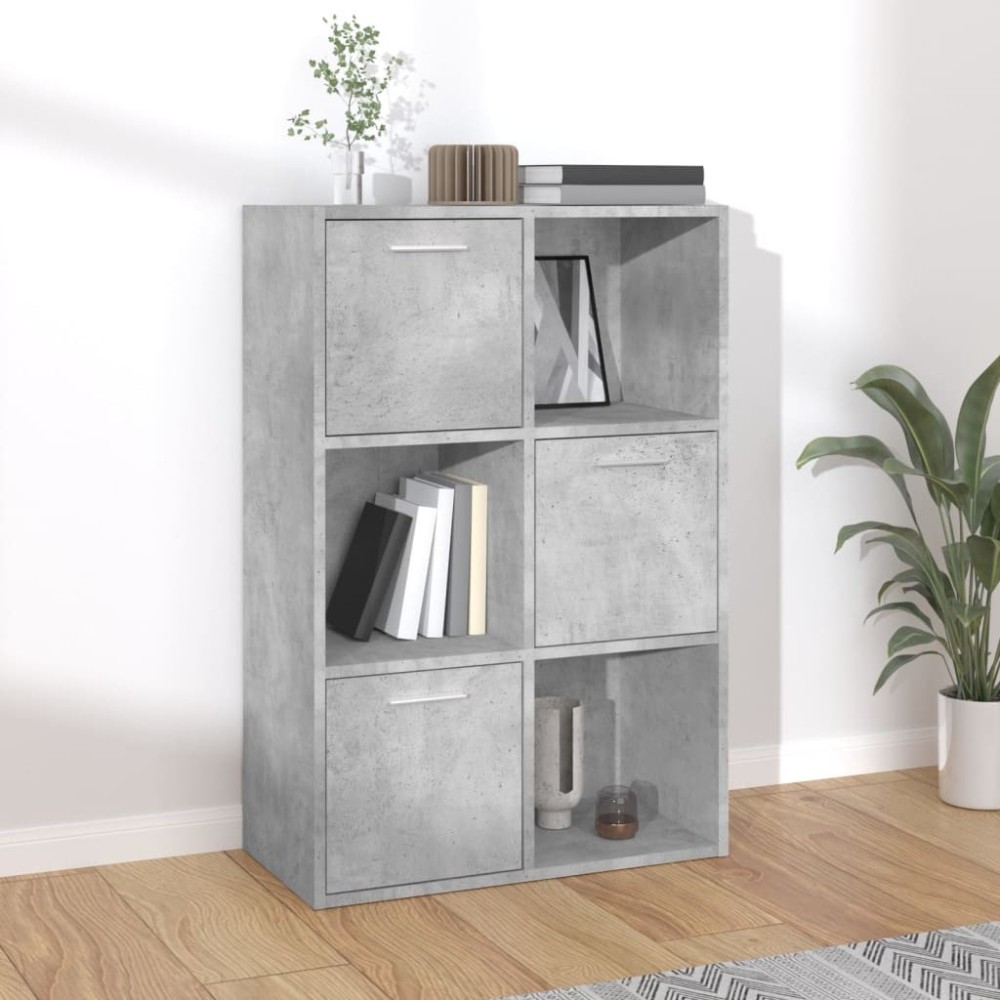 Storage Cabinet Grey 60x29.5x90 cm Engineered Wood