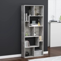 Book Cabinet Smoked Oak 67x24x161 cm Engineered Wood