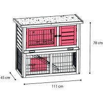 FLAMINGO Rabbit Hutch Loft Urban 111x45x78cm