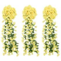 Artificial Flower Garlands 3 pcs Pink 85 cm