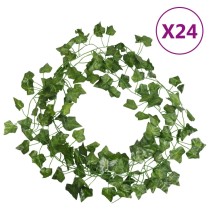 Artificial Ivy Garlands 12 pcs Green 200 cm