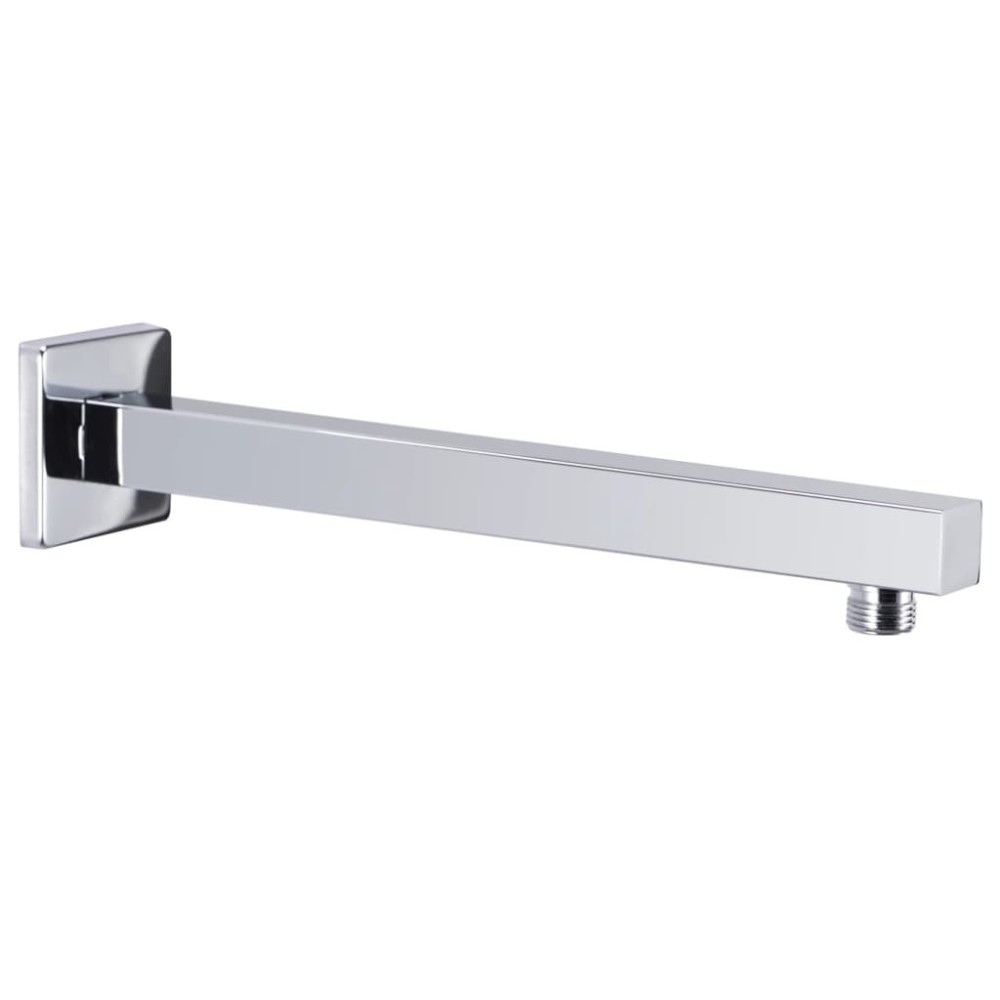 Shower Support Arm Square Stainless Steel 201 Black 40 cm
