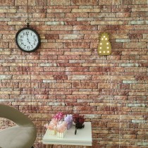 3D-Wandpaneele 10 Stk. Dunkelbraun & Grau Backstein-Optik EPS