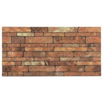 3D Wall Panels with Light Grey Brick Design 10 pcs EPS