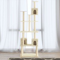 Cat Tree with Sisal Scratching Posts Dark Grey 188 cm