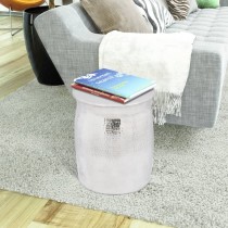 Hammered Aluminium Stool/Side Table Brass/Copper Colour