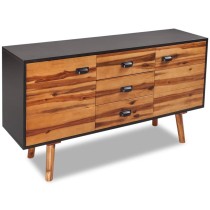 Sideboard Solid Acacia Wood 115x35x70 cm