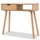 Console Table Grey 80x30x72 cm Solid Pinewood