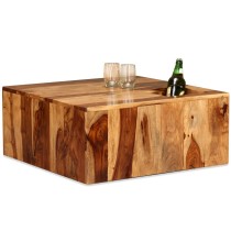 Coffee Table Solid Sheesham Wood 70x70x30 cm