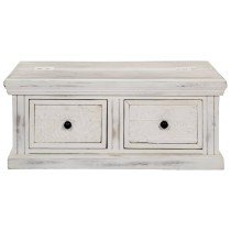 Coffee Table White 70x70x30 cm Solid Mango Wood