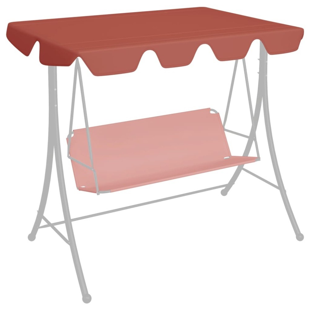 Replacement Canopy for Garden Swing Terracotta 150/130x70/105cm