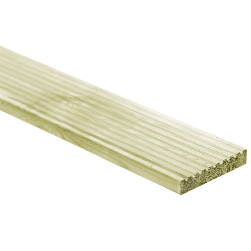 8 pcs Decking Boards 1.16 m? 1m Impregnated Pinewood