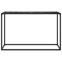 Console Table Black 120x35x75 cm Tempered Glass