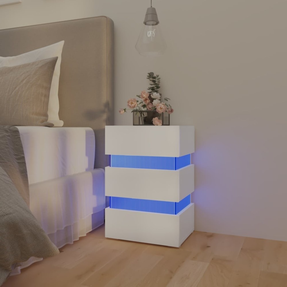 LED-Nachttisch Sonoma-Eiche 45x35x67 cm Holzwerkstoff