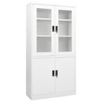 Office Cabinet Light Grey 90x40x180 cm Steel
