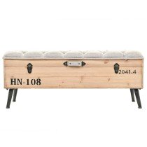 Storage Bench 110 cm Solid Firwood