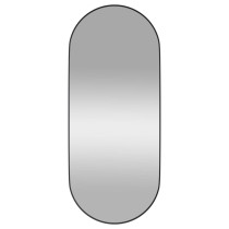 Wall-mounted Mirror Black 35x80 cm Oval