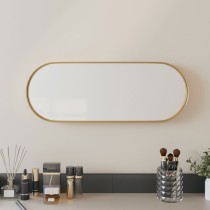 Wall-mounted Mirror Black 35x80 cm Oval