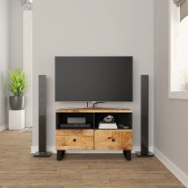 TV Cabinet 70x33x46cm Solid Wood Reclaimed