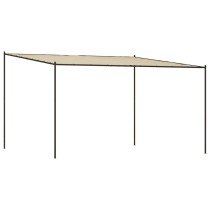 Gazebo Beige 4x4 m 180 g/m  Fabric and Steel