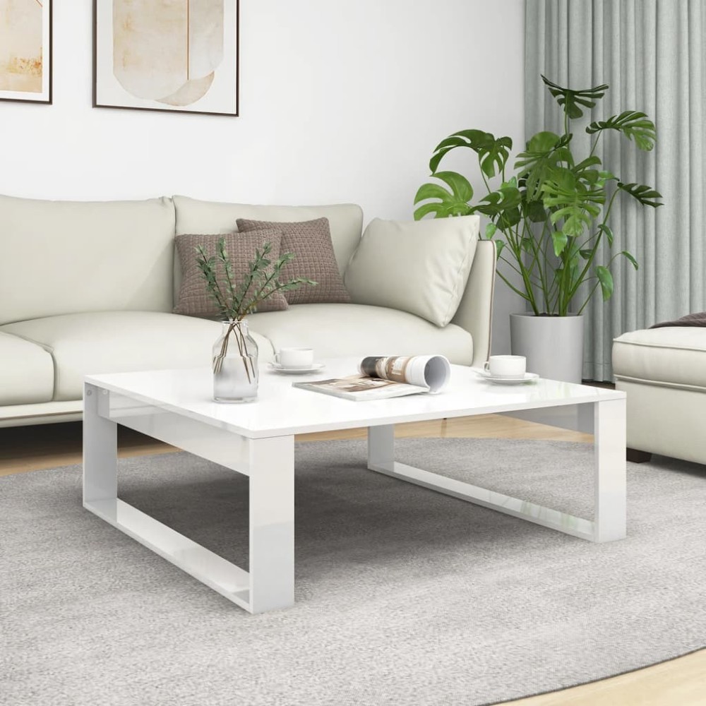 Coffee Table Sonoma Oak 100x100x35 cm Engineered Wood