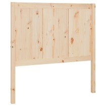 Bed Headboard White 145.5x4x100 cm Solid Pine Wood