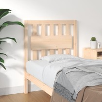 Bed Headboard White 155.5x4x100 cm Solid Wood Pine